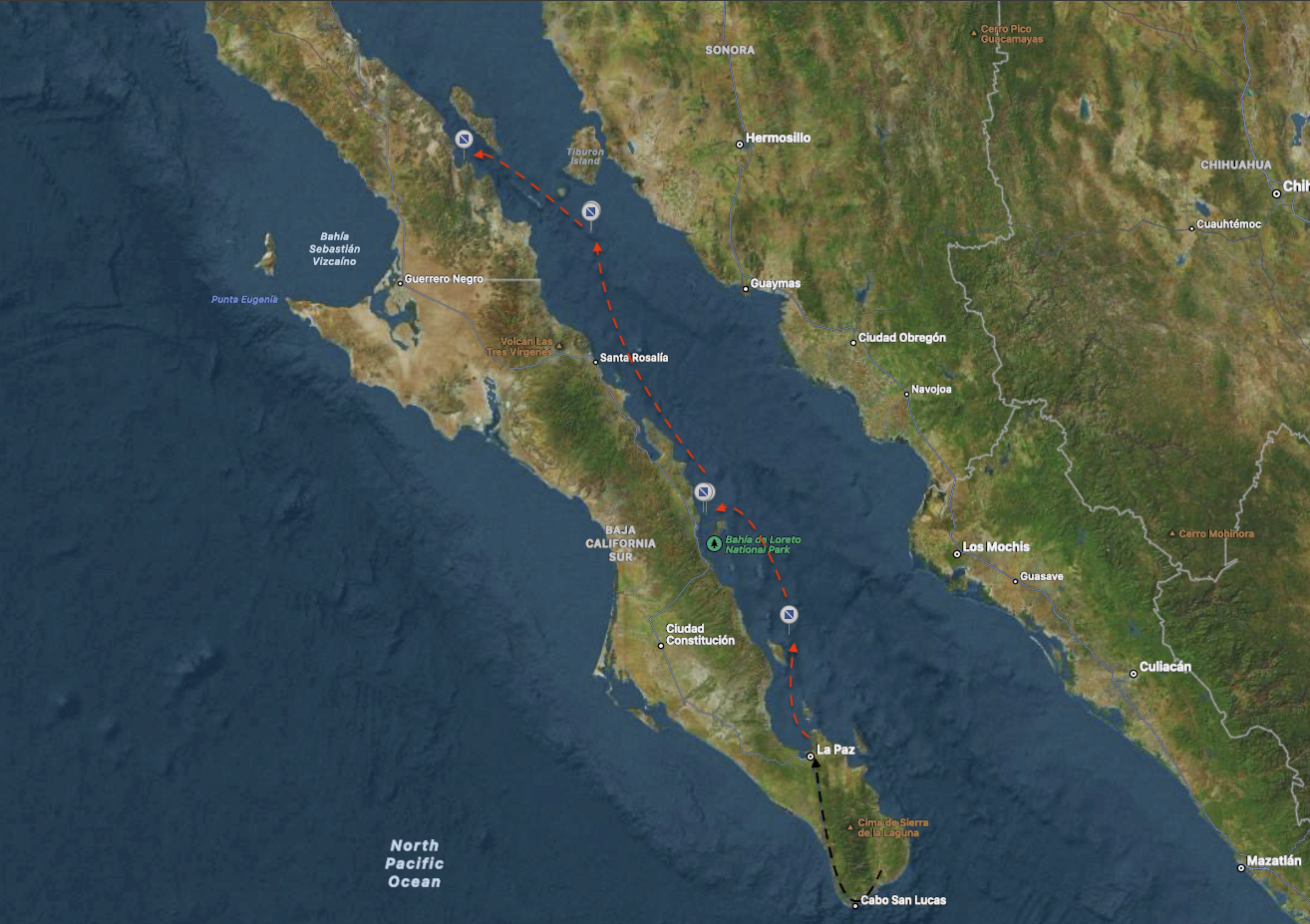 map of dive sites